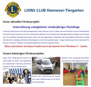 Förderactivity des LC Hannover-Tiergarten